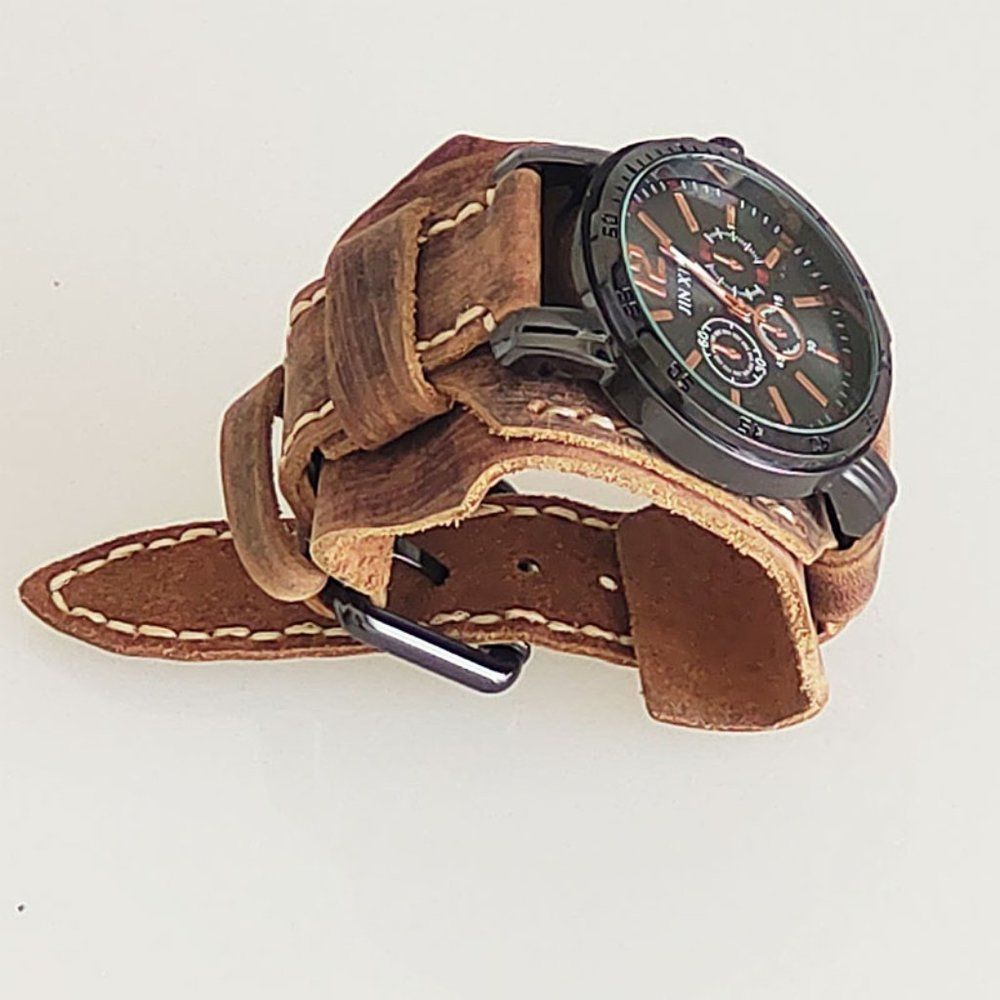✨✨BRAND NEW Punk Style Vintage Handmade Leather Watch - Picture 13 of 13